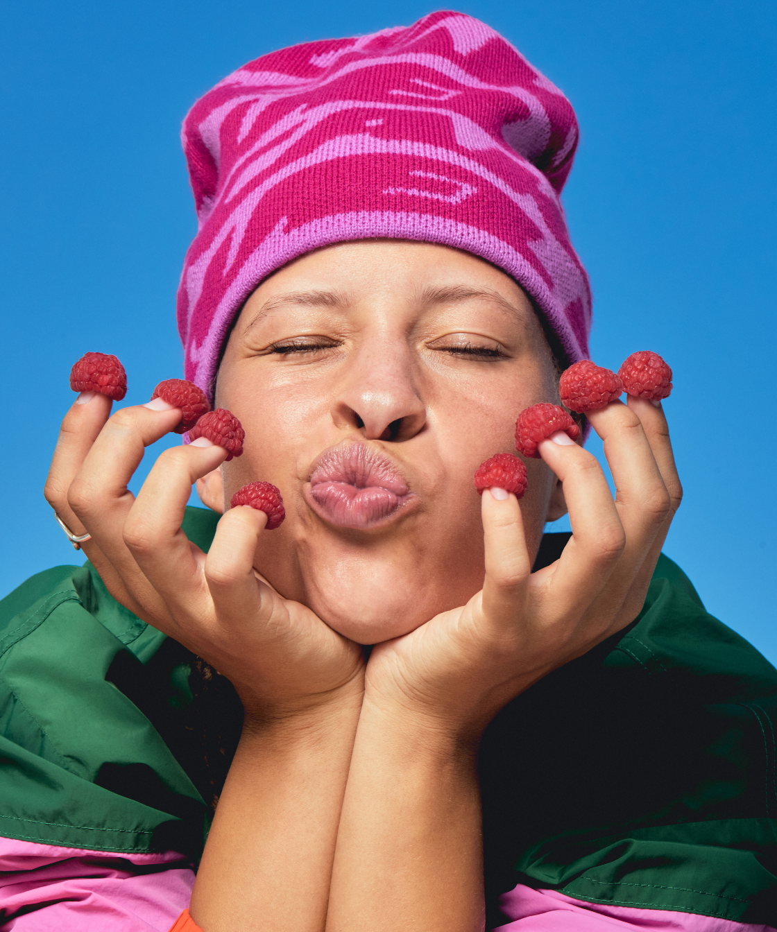 Pink beanie