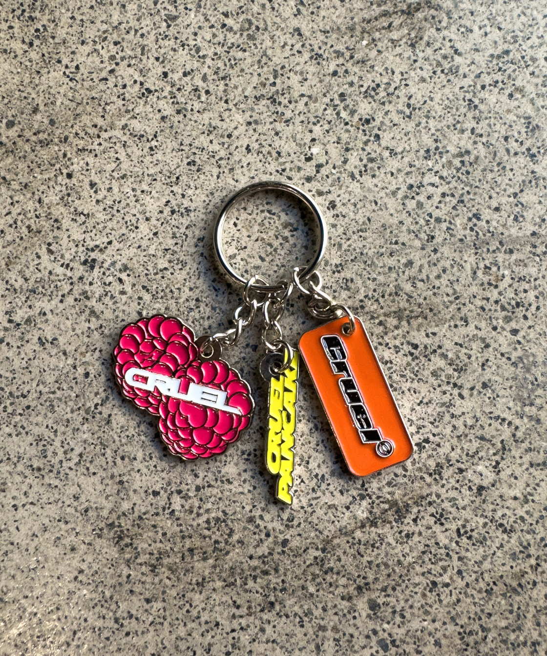 Raspberry keychains