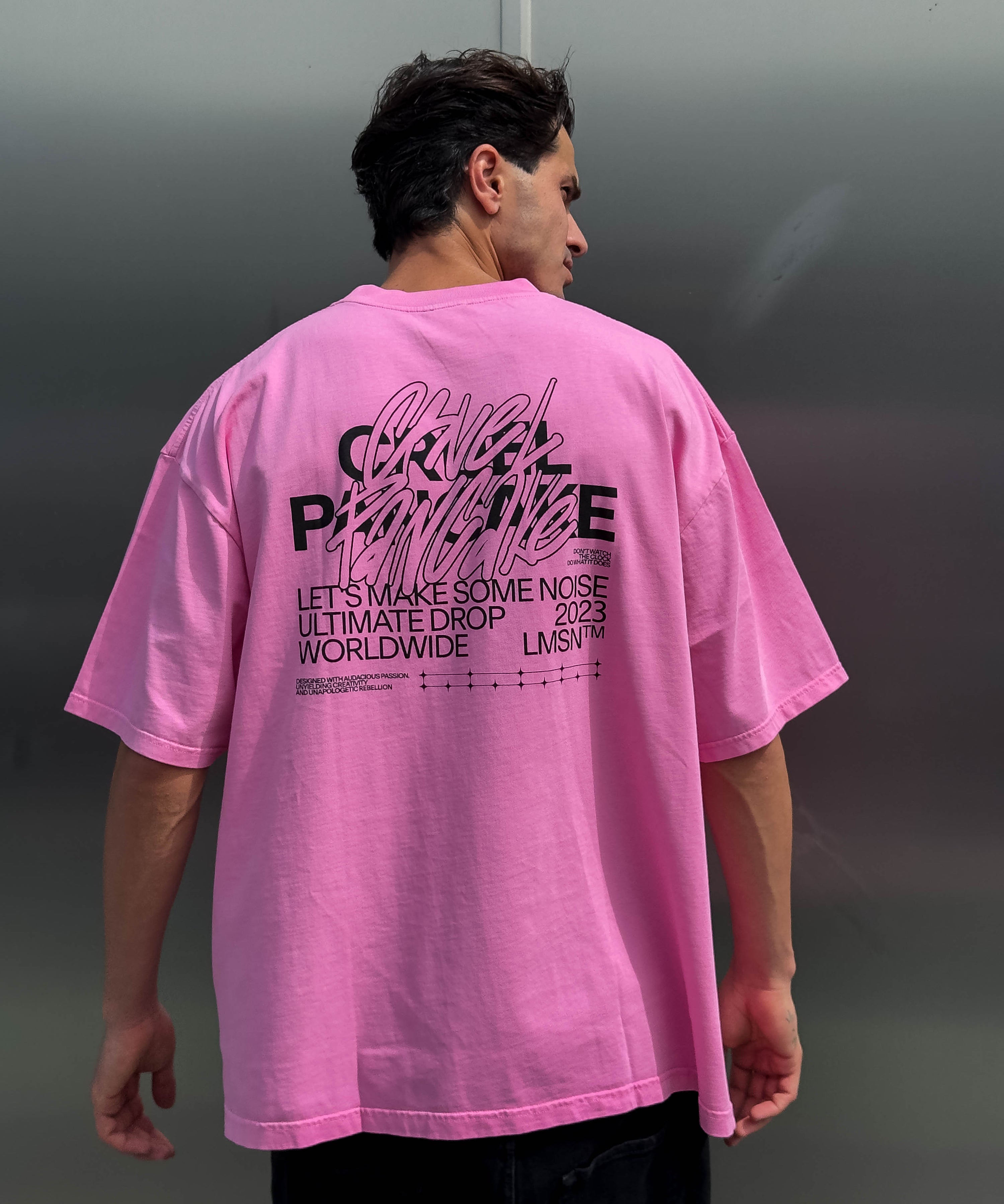 Let's make some noise t-shirt - pink fade out