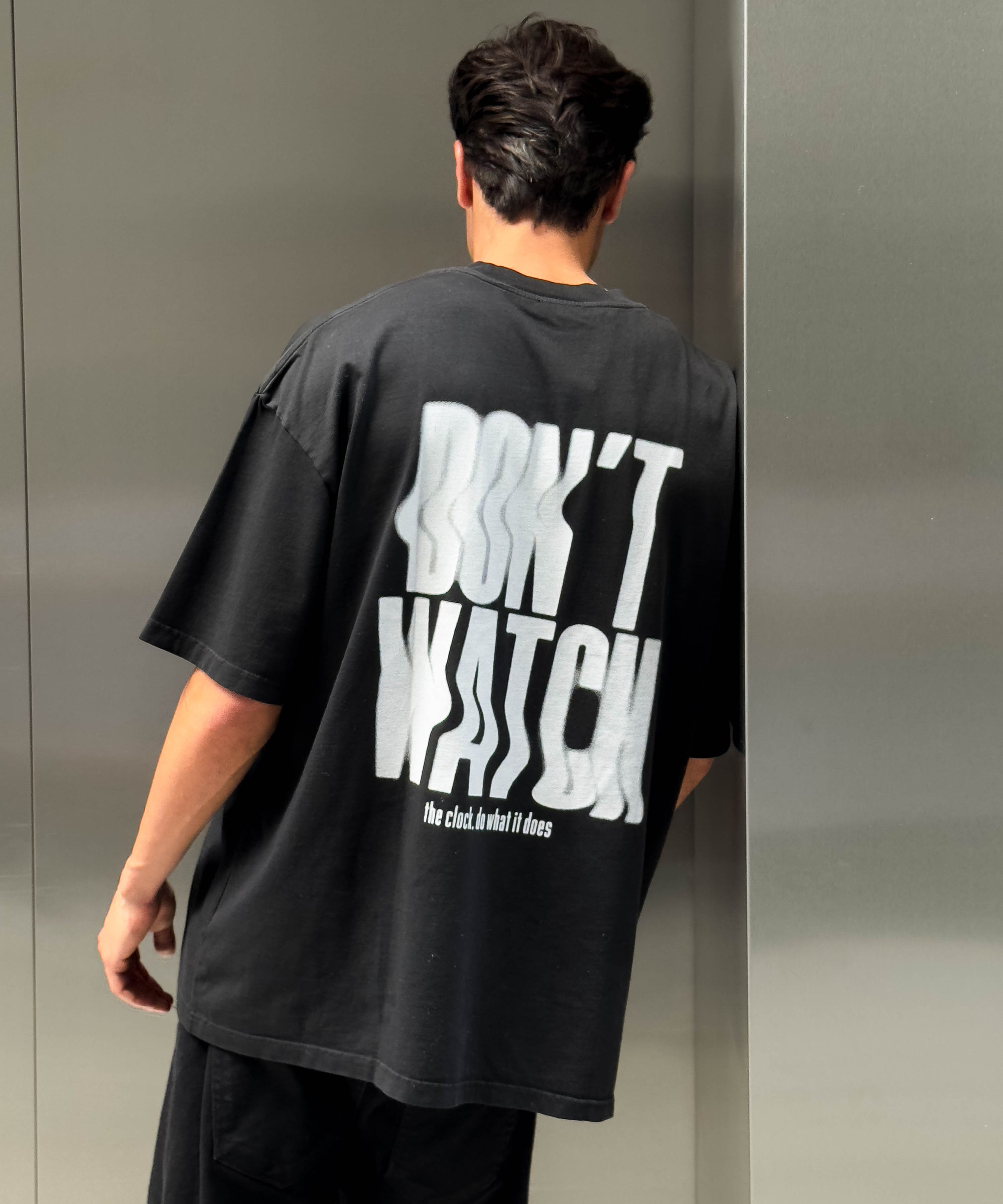 Don't watch t-shirt - black fade out