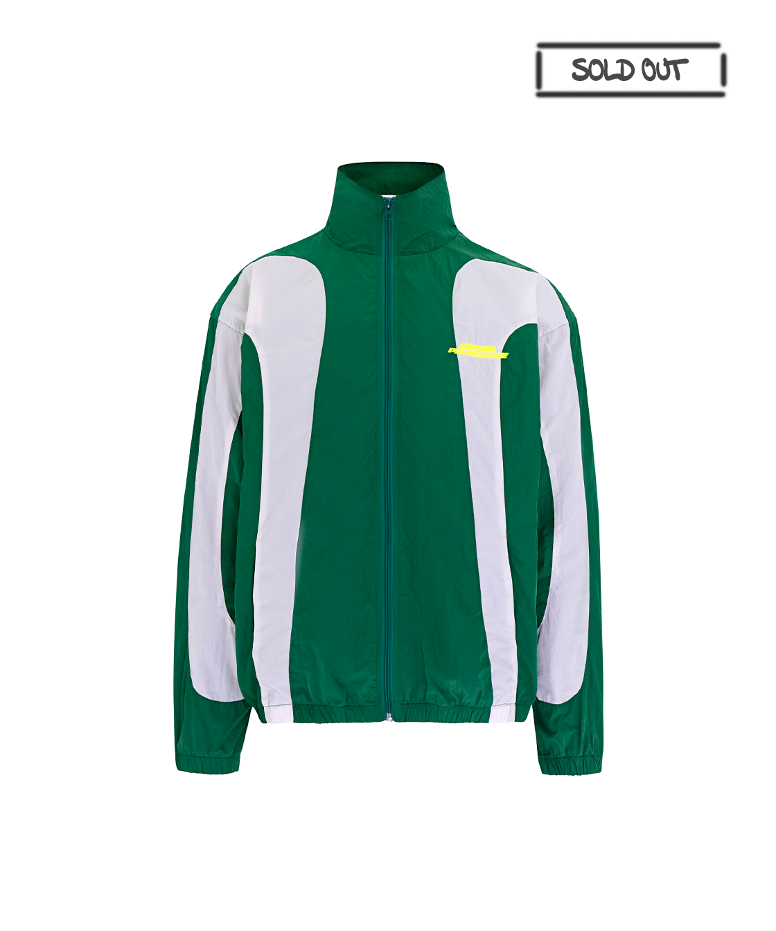 Green tracksuit jacket