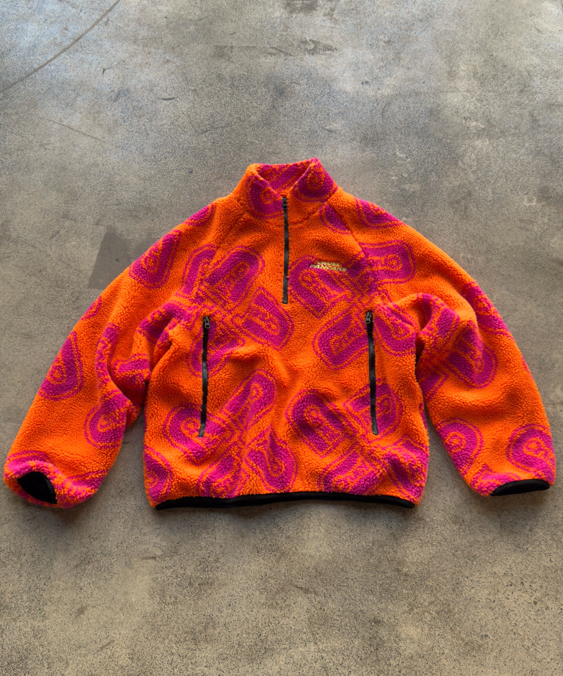 Orange polar fleece